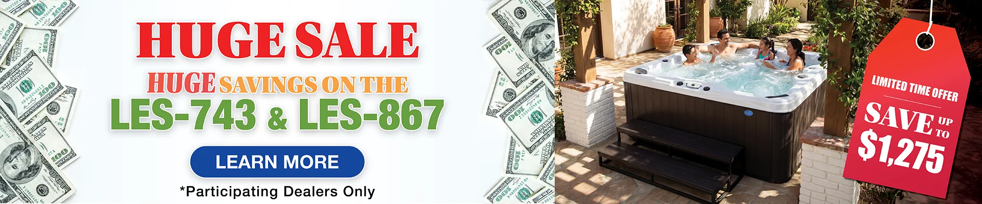 Calspas hot tub being used in a family setting - Rialto